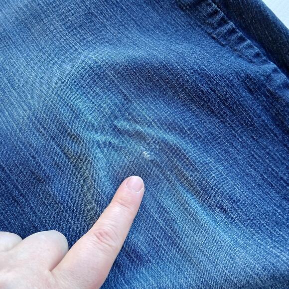 Levi Strauss Signature Modern Capri Denim Pants 20 W35 distressed stretch 40"W - Picture 4 of 14